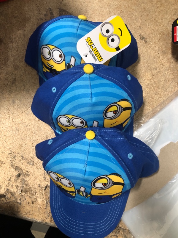 Photo 2 of Minions Kids Baseball Hat 3 PACK 
