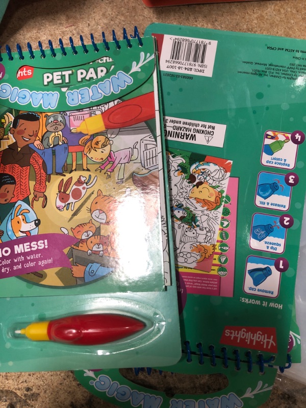 Photo 2 of  NEW Hidden Pictures Water Magic Books, Pet Parade 2 PACK 
