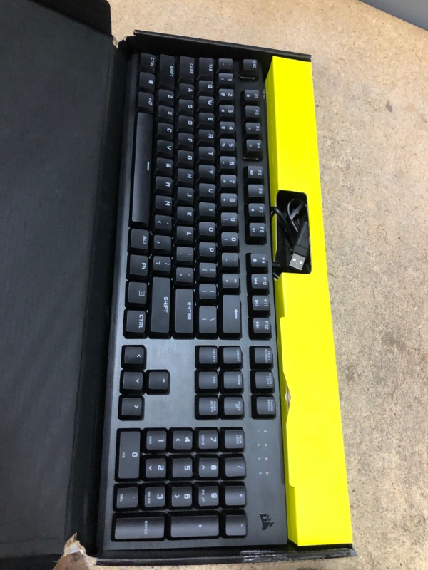 Photo 1 of CORSAIR K60 RGB PRO LOW PROFILE Mechanical Gaming Keyboard, Backlit RGB LED, CHERRY MX Low Profile SPEEDKeyswitches, Black