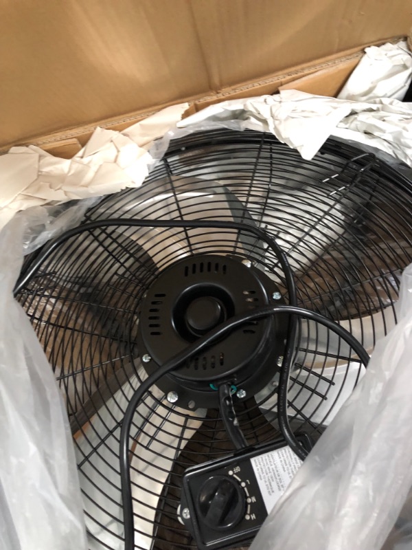 Photo 2 of HealSmart 20 Inch 3-Speed High Velocity Heavy Duty Metal Industrial Floor Fans Quiet for Home, Commercial, Residential, and Greenhouse Use, Outdoor/In
