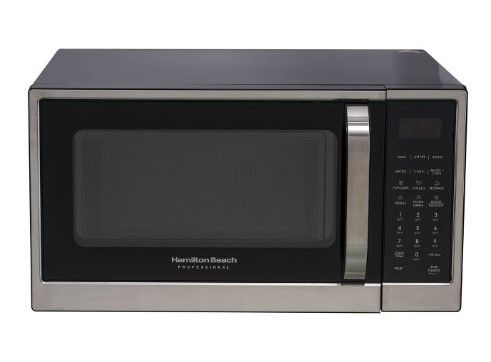 Photo 1 of Hamilton Beach Professional 1.3 cu ft 1000 Watt Air Fry Microwave Oven - Matte Black

