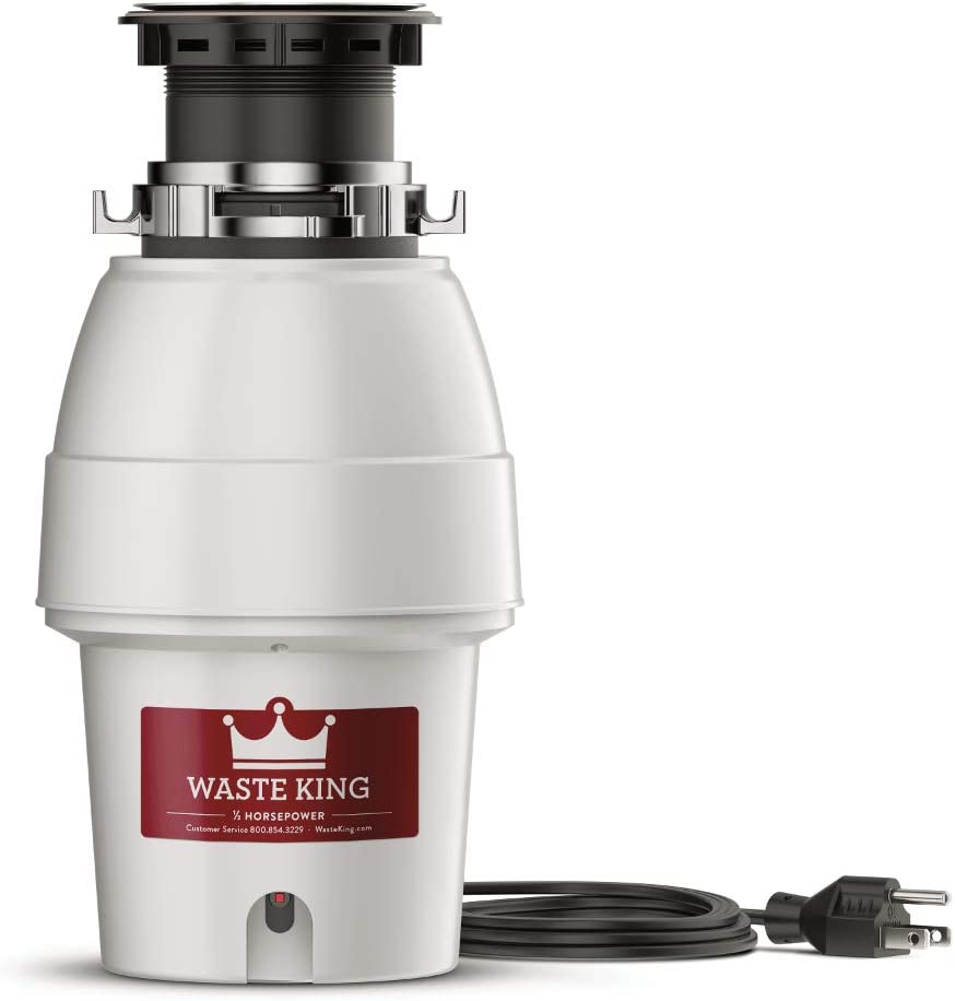 Photo 1 of Waste King Legend Series 1/2 HP Continuous Feed Garbage Disposal with Power Cord - (L-2600)