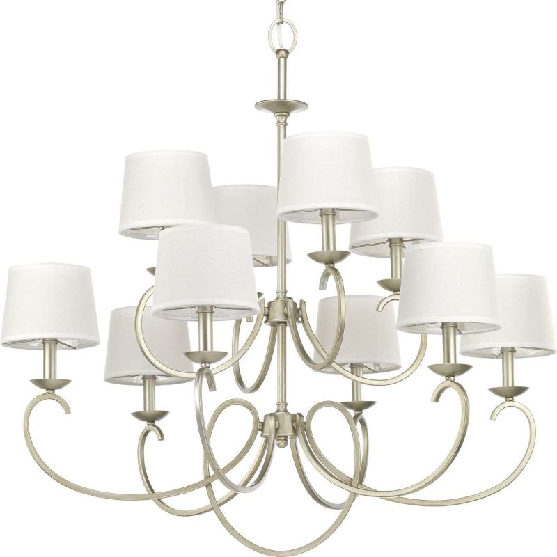 Photo 1 of Progress Lighting P400076-134 Savor Ten-Light Chandelier, Grey