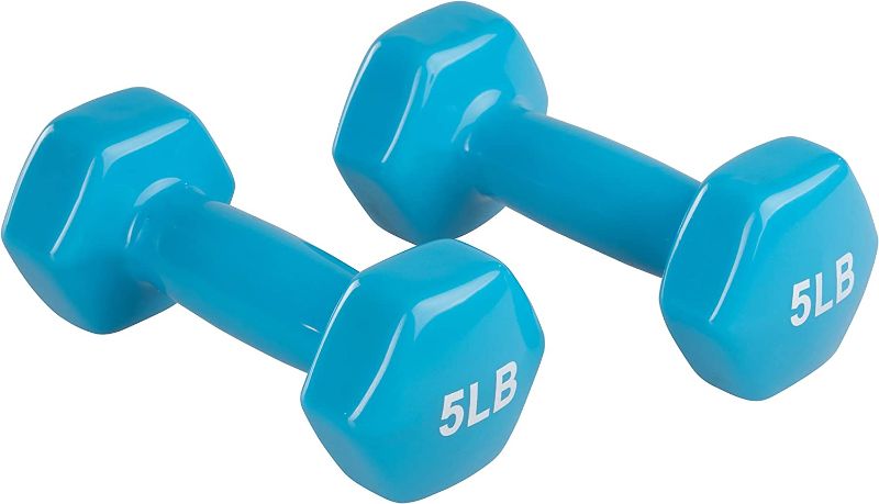 Photo 1 of Amazon Basics Vinyl Coated Hand Weight Dumbbell Pair, Set of 2
4 