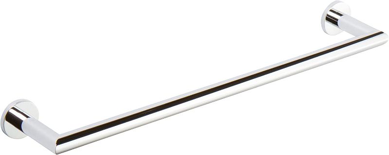 Photo 1 of Ginger 4603 Kubic 24" Towel Bar with Plain Rosette, Polished Chrome
