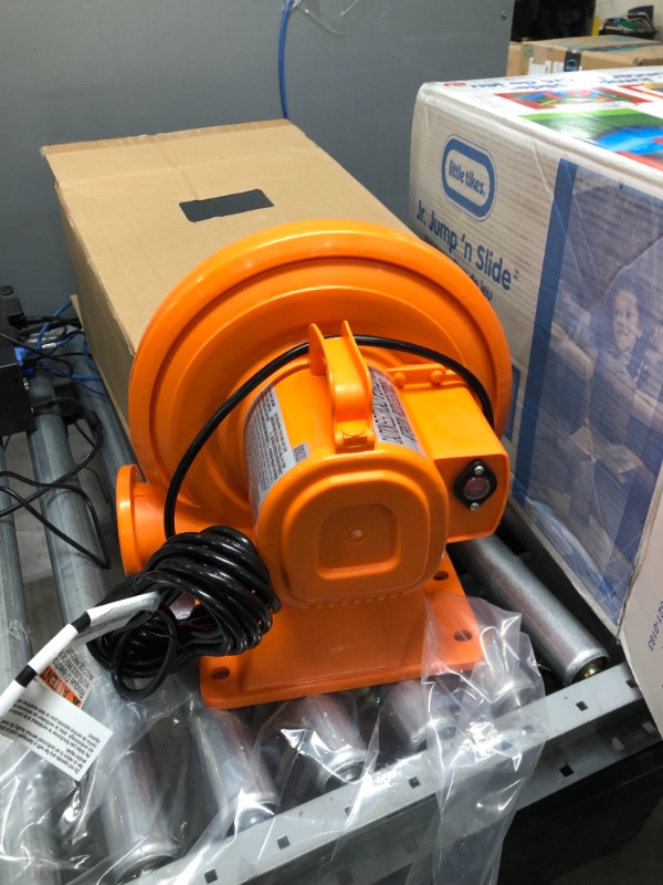 Photo 2 of Little Tikes Jump 'n Slide Inflatable Bouncer Includes Heavy Duty Blower With GFCI, Stakes, Repair Patches, And Storage Bag, for Kids Ages 3-8 Years Jump 'n Slide Bounce House