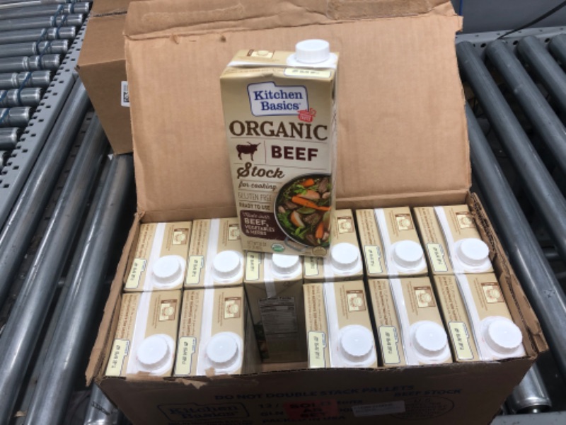 Photo 2 of **BEST BY 01/22/2023**
Kitchen Basics Organic Beef Stock, 32 fl oz (Pack of 12)