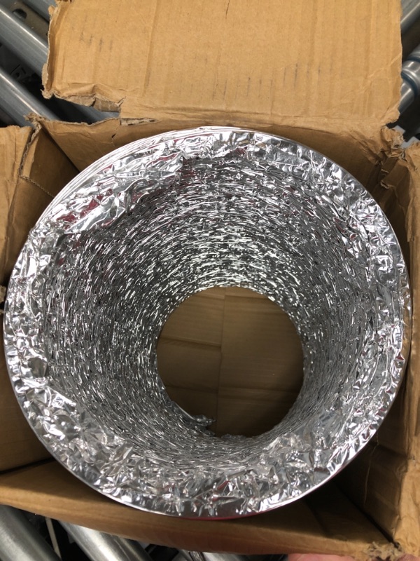 Photo 2 of **SEE NOTE** VIVOSUN 8 Inch 25 Feet Non-Insulated Flex Air Aluminum Ducting Dryer Vent Hose for HVAC Ventilation 