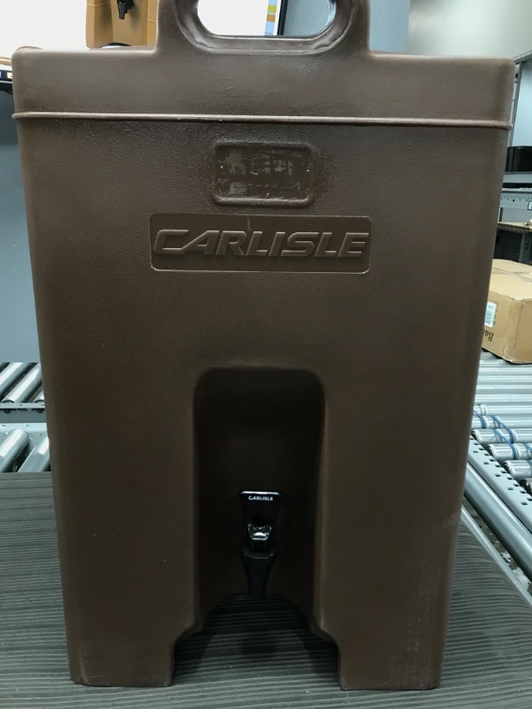 Photo 3 of Carlisle IT25043 Cateraide IT Insulated Beverage Server / Dispenser, 2.5 Gallon, Caramel
