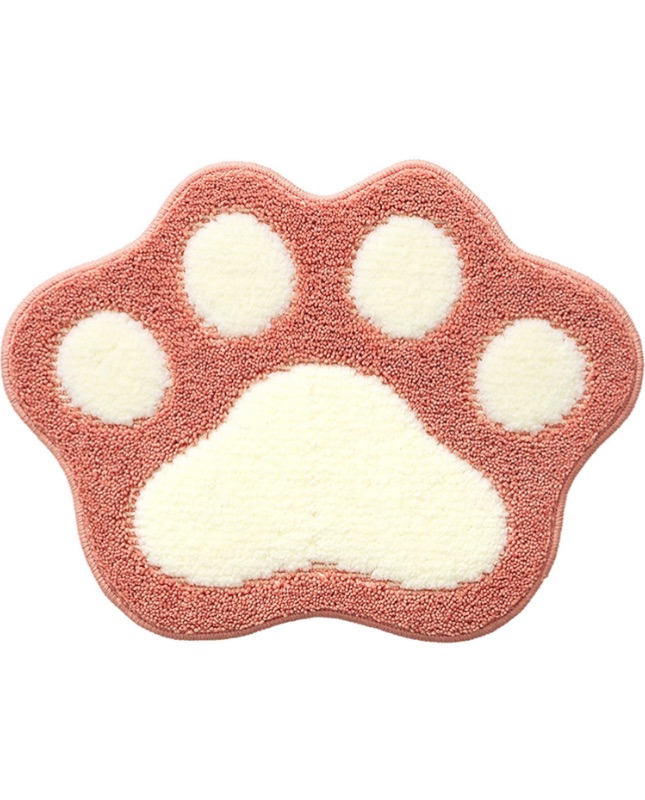 Photo 1 of CHDN Water Absorbent Non-Slip Mat Machine Washable Bathroom Rugs Mats Shower Room Used in Bathroom Bath Mat Etc.Soft Microfiber Bath Mat Cute Bathroom Mat (CatPawP)