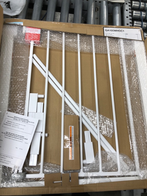 Photo 2 of Safety 1st Easy Install 28" Walk Thru Gate, Fits Between 29" and 38" 38x28 Inch (Pack of 1) Original Size White