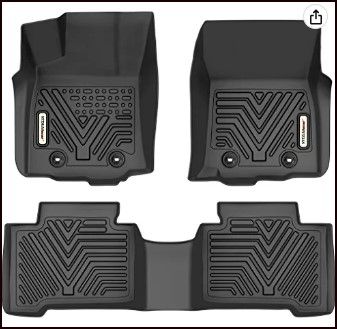 Photo 1 of YITAMOTOR Floor Mats Compatible with 2018-2023 Toyota Tacoma Double Cab, Custom Fit Floor Liners, 1st & 2nd Row All-Weather Protection, Black
