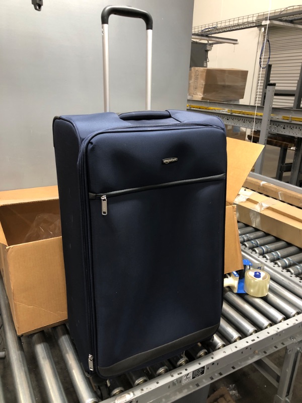 Photo 1 of Amazon Basics 30-inch Navy Blue Softsided Check-in Trolley