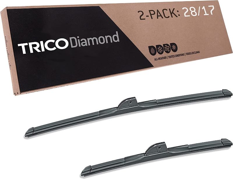 Photo 1 of *MISSING ONE WIPER**- TRICO Diamond 28 Inch & 17 inch pack of 2 High Performance Automotive Replacement Windshield Wiper Blades For My Car (25-2817), Easy DIY Install & Superior Road Visibility
