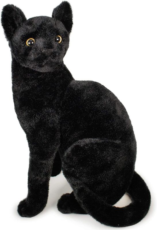 Photo 1 of Boone The Black Cat - 13 Inch Stuffed Animal Plush - by Tiger Tale Toys
