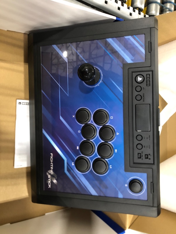 Photo 2 of Hori - Tournament Grade Fighting Stick ? Equipped with the HAYABUSA Joystick for PlayStation 5 PlayStation 4 and Windows PC - Black
