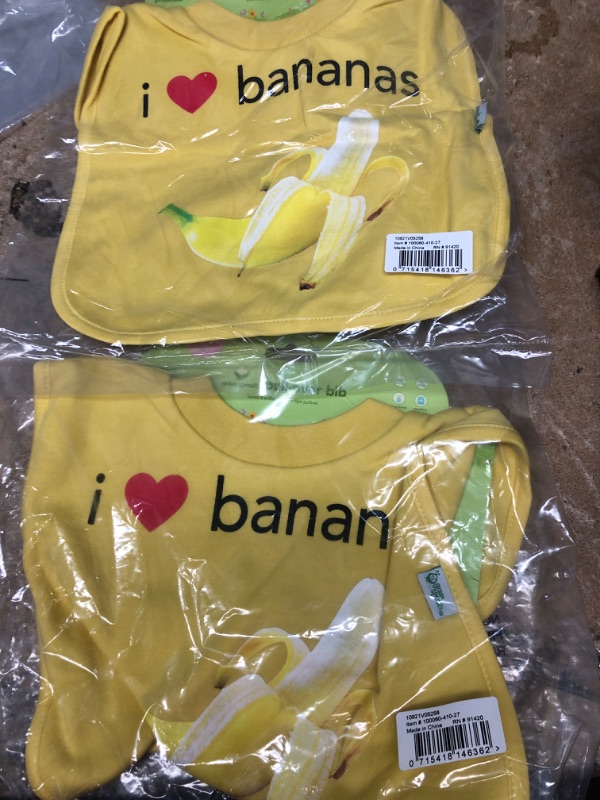 Photo 2 of 2 ITEMS, green sprouts® Banana Favorite Food Absorbent Bib BUNDLE