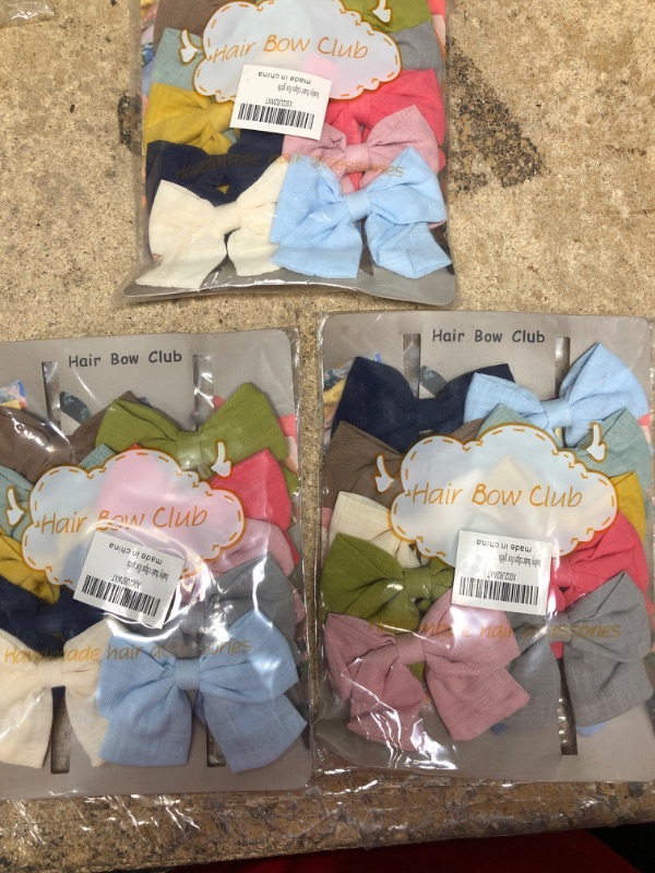 Photo 2 of 3 ITEMS, Baby Girls Hair Clips,Bows for Girls,10 Pack BUNDLE