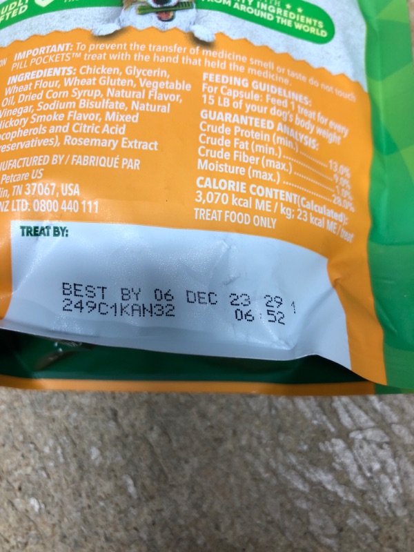 Photo 3 of *** BB DEC 06, 2023 *** 2 ITEMS GREENIES Pill Pockets Natural Dog Treats, Capsule Size, Chicken Flavor 7.9 Ounce (Pack of 1) BUNDLE