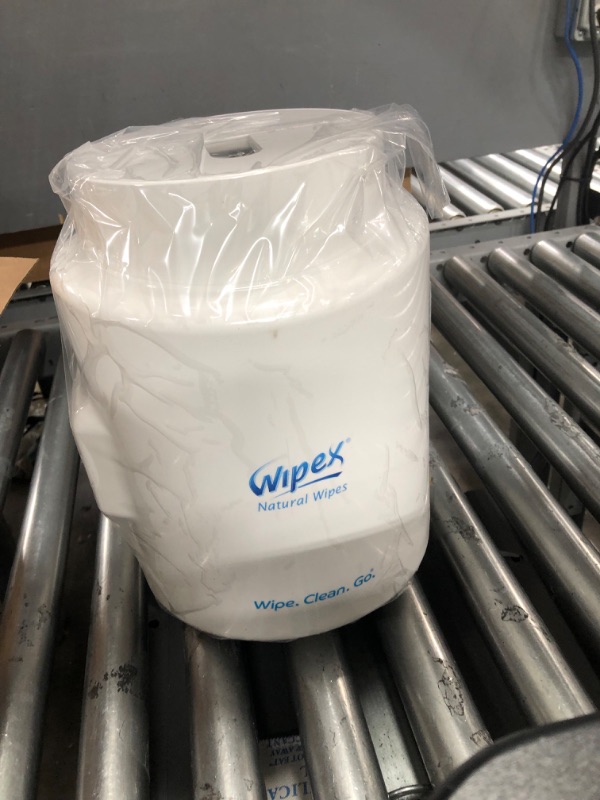 Photo 1 of Wipex Gym Wipe Dispenser Wall Mounted - White Wet Sanitizing Wipes Dispenser, Upward Pull, No Touch, Easily Mount on Wall, Two Keys, Great for Gyms, Yoga Studios, Schools, Health & Fitness Centers