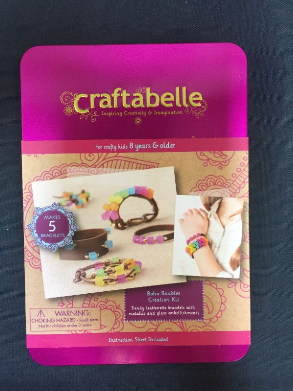 Photo 2 of Craftabelle – Boho Baubles Creation Kit – Bracelet Making Kit – 101pc Jewelry Set with Beads – DIY Jewelry Kits for Kids Aged 8 Years +
