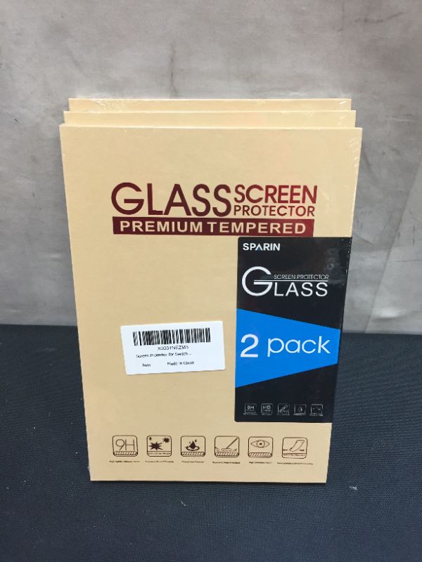 Photo 2 of SPARIN 2 Pack Tempered Glass Screen Protector Compatible with Nintendo Switch OLED Model 2021, High Response and Anti-Scratch
