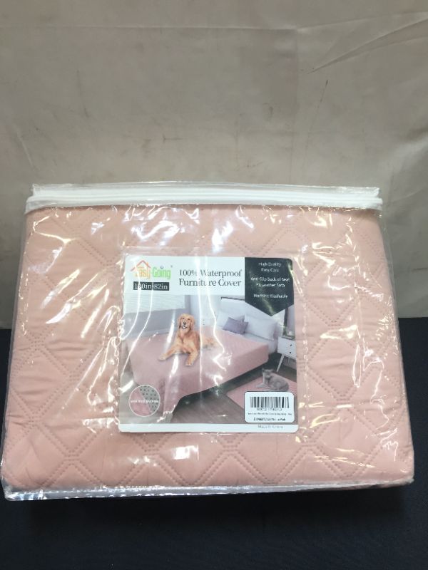 Photo 1 of Easy-Going 100% Waterproof Dog Bed Cover Furniture Protector Sofa Cover Non-Slip Washable Reusable Incontinence Bed Underpads for Pets Kids Children Dog Cat(120X82 in,Pink)
