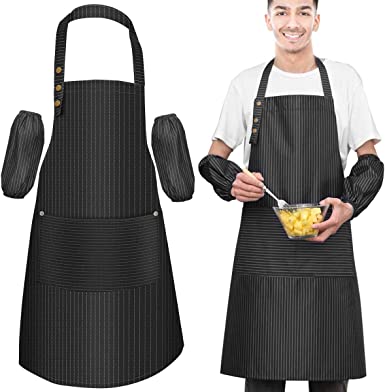 Photo 1 of XBERSTAR Adjustable Striped Apron for Men with 2 Pockets,Barber/Salon Apron
FACTORY SEALED