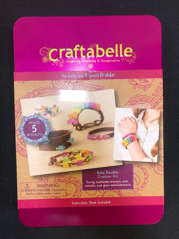 Photo 2 of Craftabelle – Boho Baubles Creation Kit – Bracelet Making Kit – 101pc Jewelry Set with Beads – DIY Jewelry Kits for Kids Aged 8 Years +
