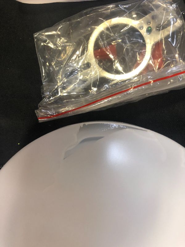 Photo 4 of Commercial Electric 7" LED Flush Mount Ceiling Light Fixture 810 Lumens
LARGE CRACK TO FACE OF ITEM