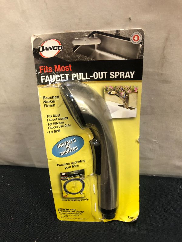 Photo 1 of DANCO 1-Handle Pull Out Sprayer Kitchen Faucet in Brushed Nickel