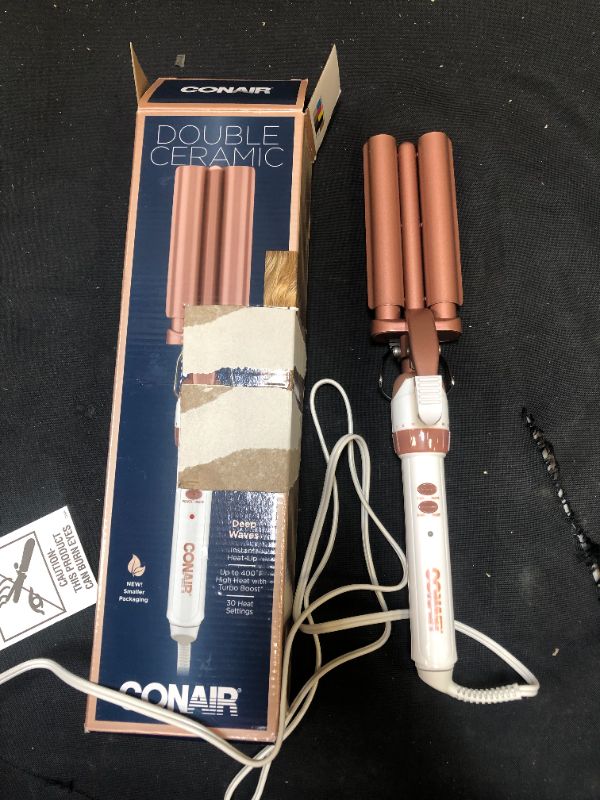 Photo 3 of Conair Double Ceramic Triple Barrel Curl Styling Waver
