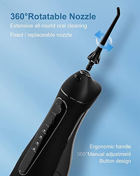 Photo 1 of Water Dental Flosser Cordless for Teeth - Nicwell 4 Modes Dental Oral Irrigator, Portable and Rechargeable IPX7 Waterproof Powerful Battery Life Water Teeth Cleaner Picks for Home Travel
