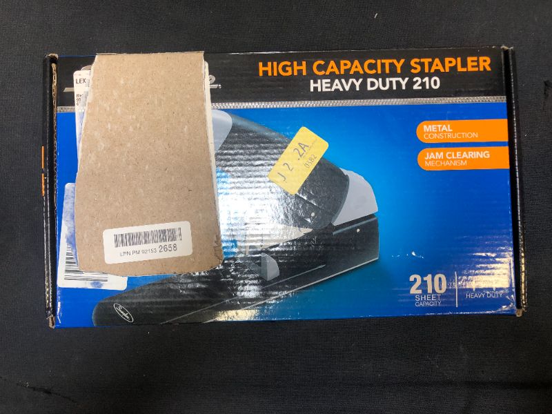 Photo 2 of Swingline Heavy Duty Stapler, High-Capacity, 210 Sheet Capacity, Black (90002) (S7090002B)
