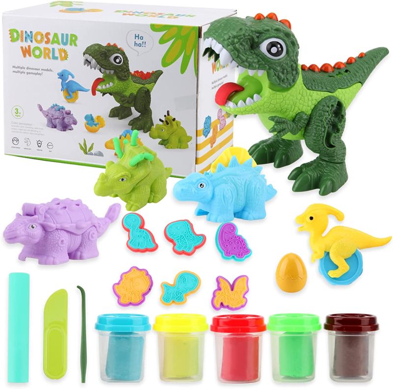Photo 1 of Clay for Kids Soft Foam Clay Dino Playset , Modeling Clay Air Dry , Polymer Clay Kit with Sculpting Tools Magic Clay

