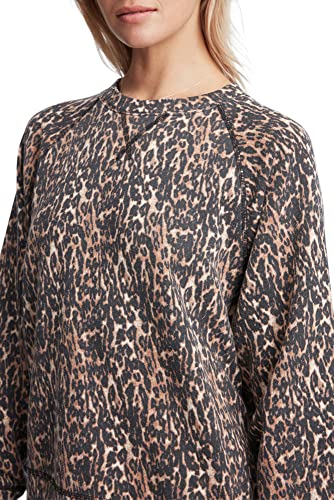 Photo 1 of SJ-SJB10009-Sincerely Jules X Bandier the Juniper Crew Neck Sweatshirt-Leopard-
size M
