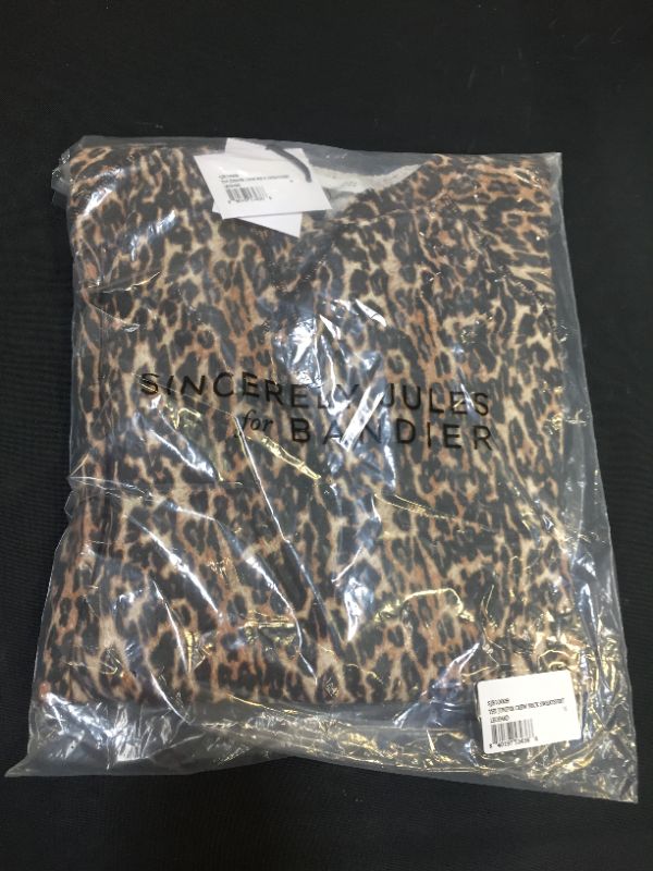 Photo 2 of -Sincerely Jules X Bandier the Juniper Crew Neck Sweatshirt-Leopard-M 