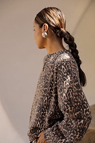 Photo 1 of -Sincerely Jules X Bandier the Juniper Crew Neck Sweatshirt-Leopard-M 