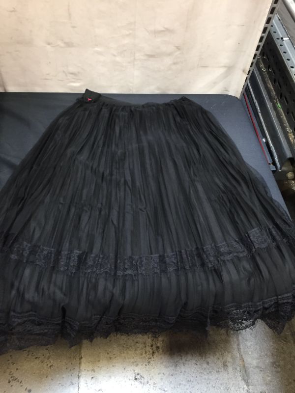 Photo 1 of Dirholl womens slim a-line fairy elastic waist tulle mini skirt reversible size m 