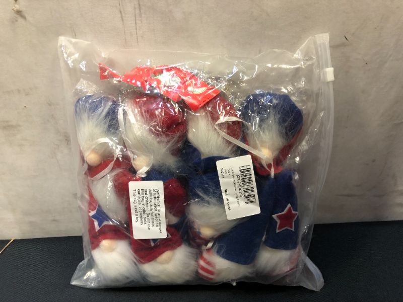 Photo 2 of 24 Pieces Independence Day Hanging Ornaments 4th of July Hanging Star Patriotic Plush Gnome Hanging Ornaments Independence Day Decorations for Veterans Day Party Home Patriotic Events Decor
