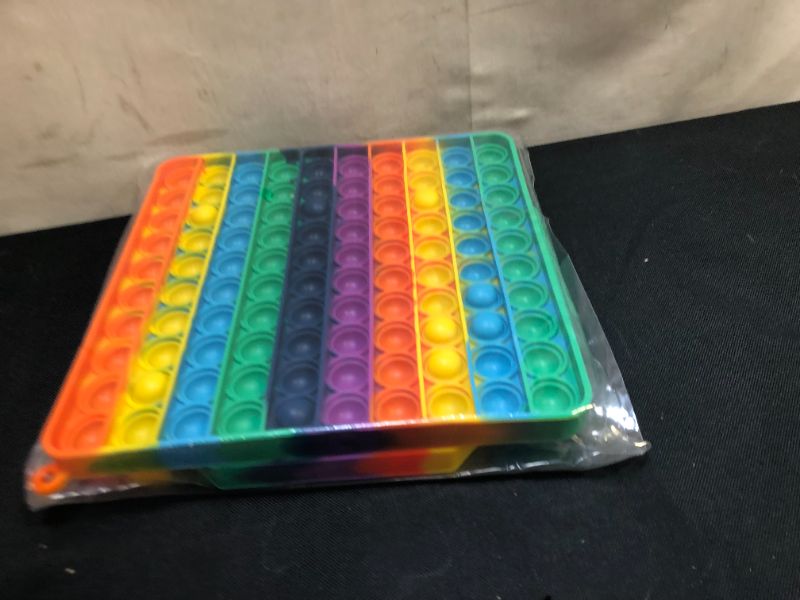 Photo 2 of 2 Packs Jumbo Toy for Kids Adult, Giant Huge Large Mega Big Press Pop Poppop Poop Popper Po it Sensory Austim Anxiety ADHD Stress Relie Game Square Octagon Tie dye Rainbow
