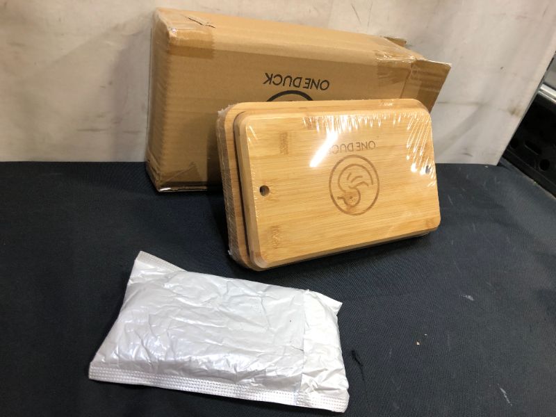 Photo 2 of ONEDUCK Bamboo Tofu Press with Strainer & Dip Tray, Kitchen Essential for Extra Firm Tofu without BPA, Tofu Presser for Molding & Squeezing Cheese, Soy, and Other Ingredients, 25 x 17 x 5 cm
