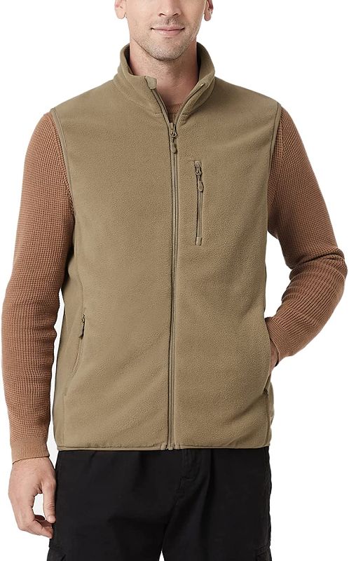 Photo 1 of LAPASA Men's Polar Soft Fleece Vest with 3 Zipper Pockets Outdoor Reaction Sleeve 
US - (S)