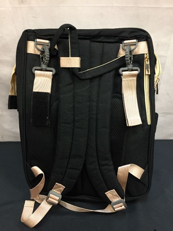 Photo 3 of LARGE DIAPER BACKPACK (BLACK) WITH CHANGING PAD