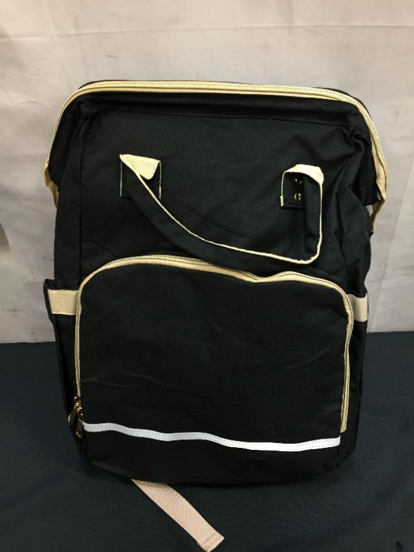 Photo 1 of LARGE DIAPER BACKPACK (BLACK) WITH CHANGING PAD