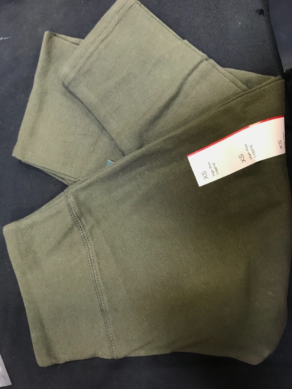Photo 4 of High-Waisted Classic Leggings - color  DEEP OLIVE WOMENS EXTRA SMALL 
