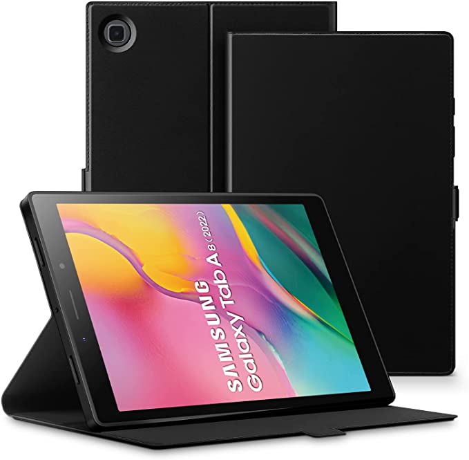 Photo 1 of Valkit Case for Samsung Galaxy Tab A8 10.5 inch 2022 (SM-X200/X205/X207) Slim Fit Shockproof Trifold Stand Cover for Galaxy Tab A8 [Auto Wake/Sleep, Lightweight & Multiple Viewing Angles] - Black