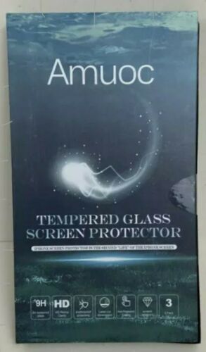 Photo 1 of Amuoc 3 Pk Tempered Glass Screen Protector for iPhone 13/ iPhone 13 Pro (3BOXES)