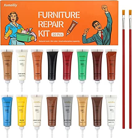 Photo 1 of 16 Colors Wood Filler, XunaiLiy Floor and Furniture Repair Kit for Wood Scratch Repair Hardwood Floor Scratch Repair Paint for Any Wood, Cherry, Walnut, Hardwood
