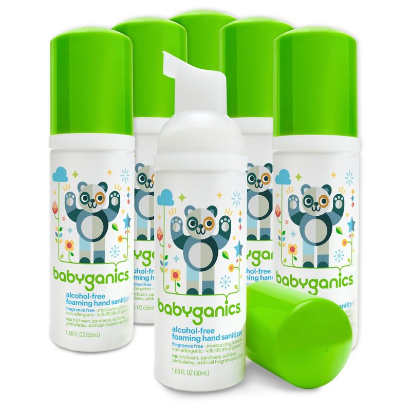 Photo 1 of  Babyganics Hand Sani Fragrance Free 50ml (6pk)